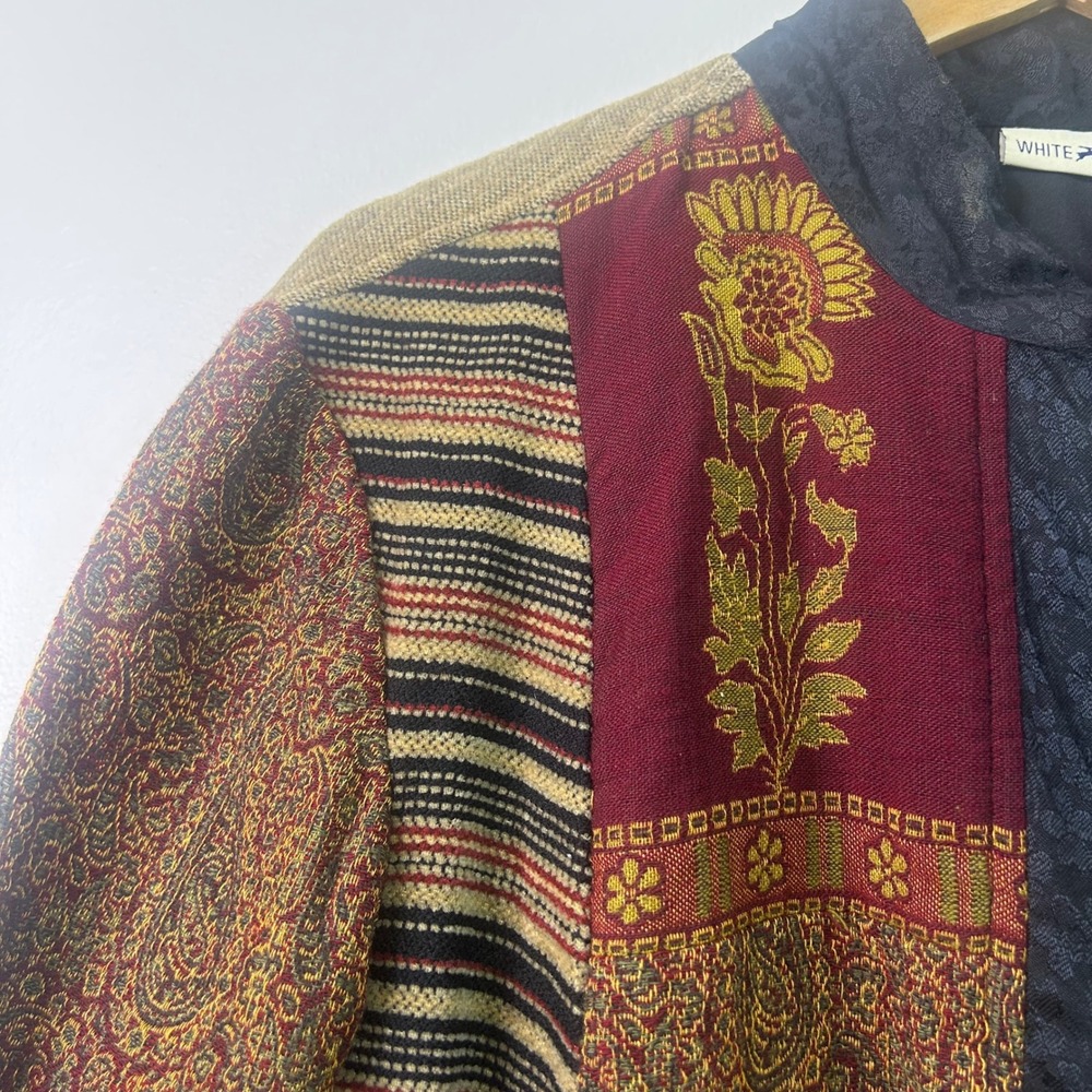 White Stag Patchwork Jacket L Boho Paisley Floral… - image 4